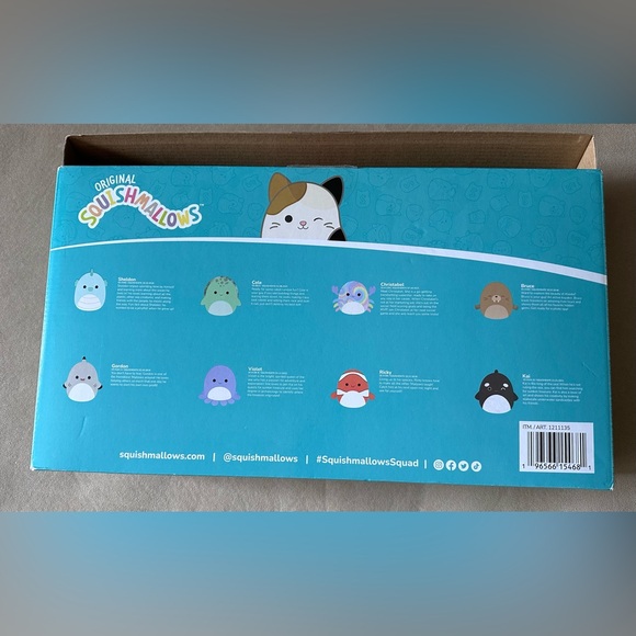 8 5” Sea Life Kellytoy Squishmallows - Sealife Mini Pack 8 5” Squishmallow - Picture 11 of 16